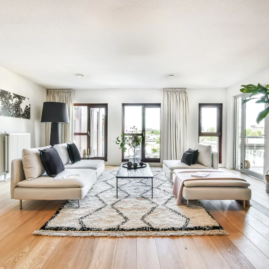 Organized living room